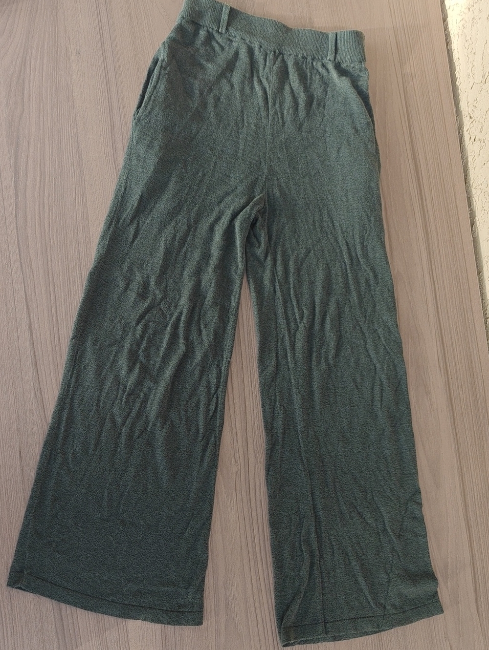 Comfortable Green Wide Leg Pants